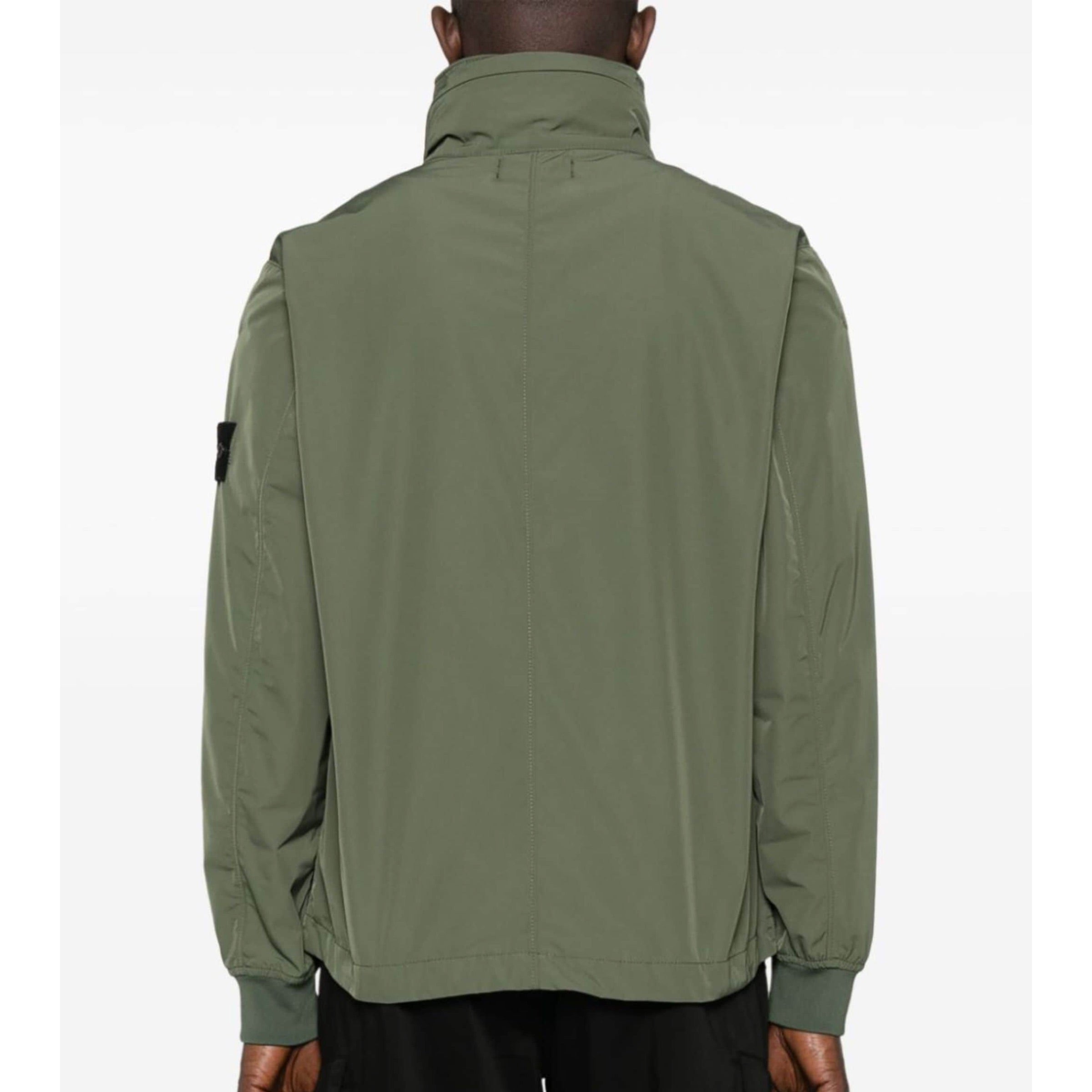 Stone Island Micro Twill Lightweight Jacket in Olive