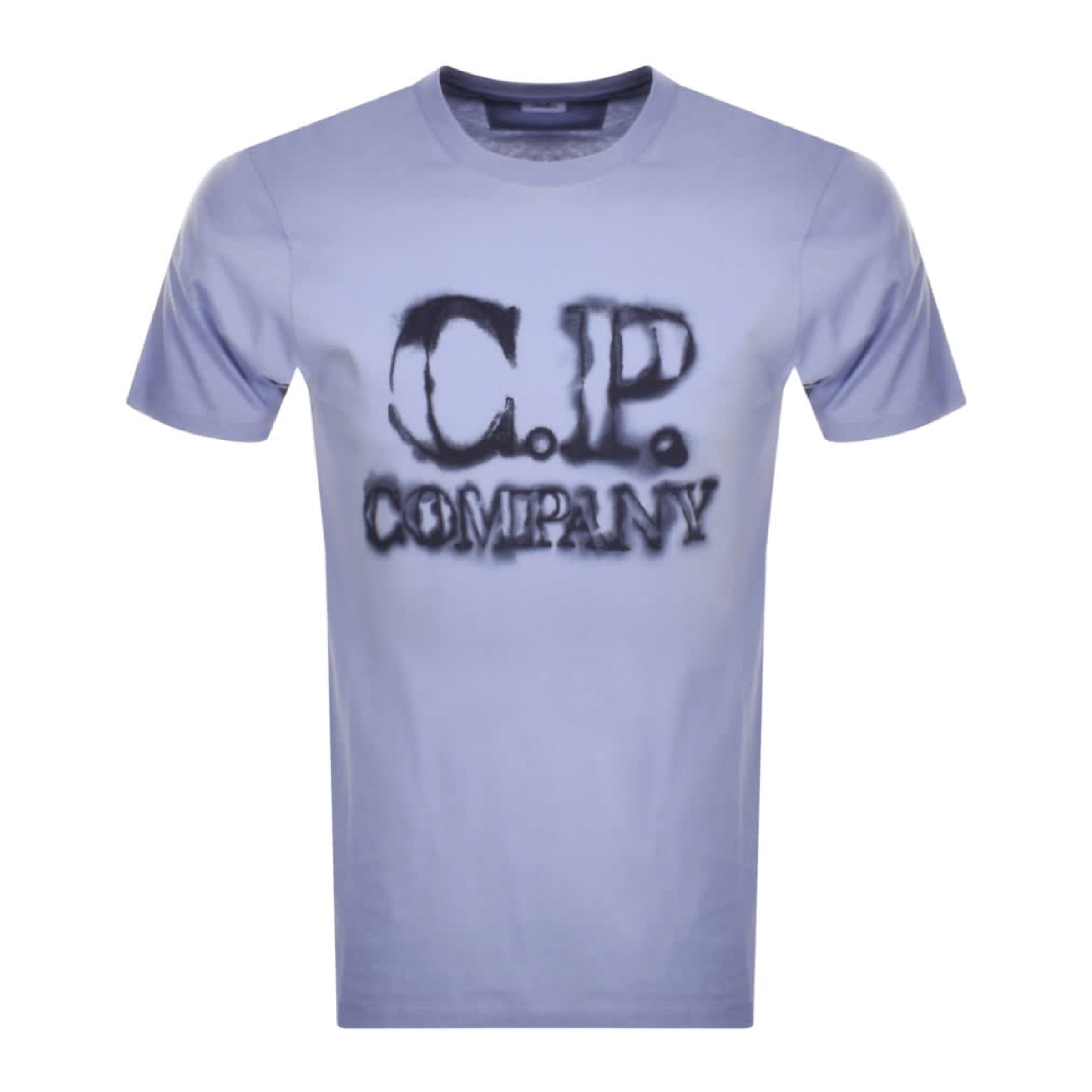 Cp Company Blurry Logo T-Shirt in Cosmic Sky