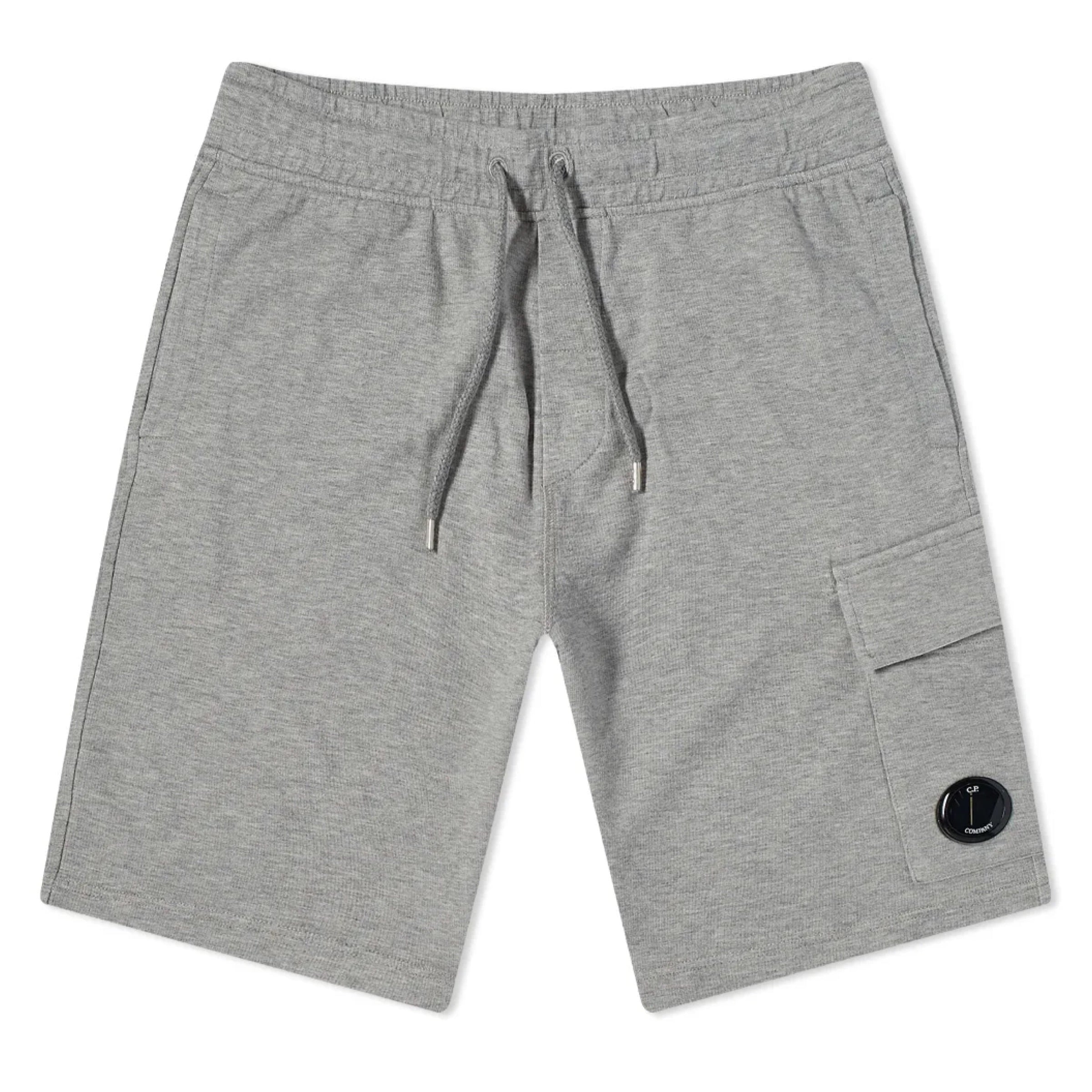 Cp Company Light Fleece Lens Shorts Grey M93