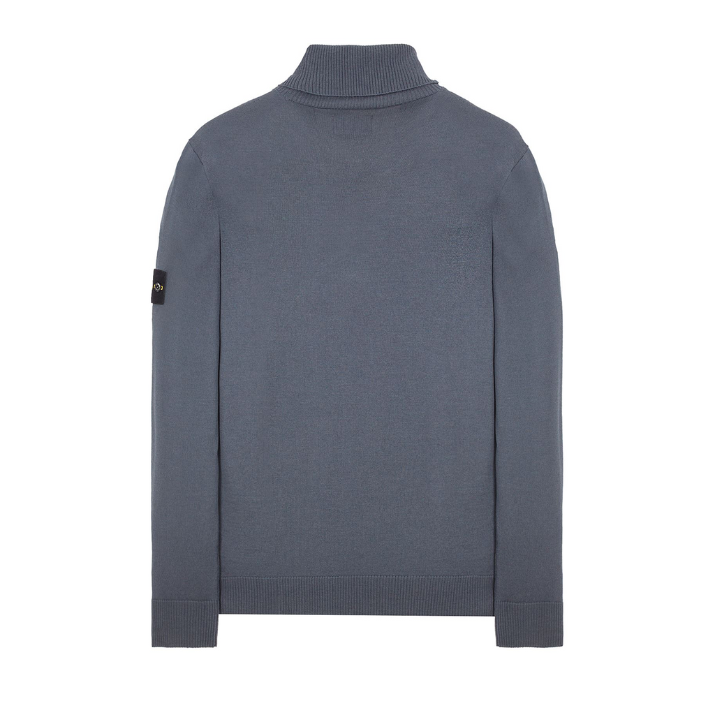 Stone Island Virgin Wool Turtleneck Sweatshirt in Dark Grey
