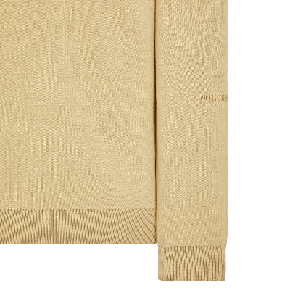 Stone Island Soft Cotton Crewkneck Knit Sweatshirt in Ecru