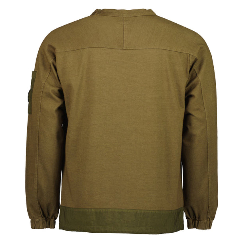 Cp Company Mixed Heavy Jersey Lens Sweatshirt in Ivy Green