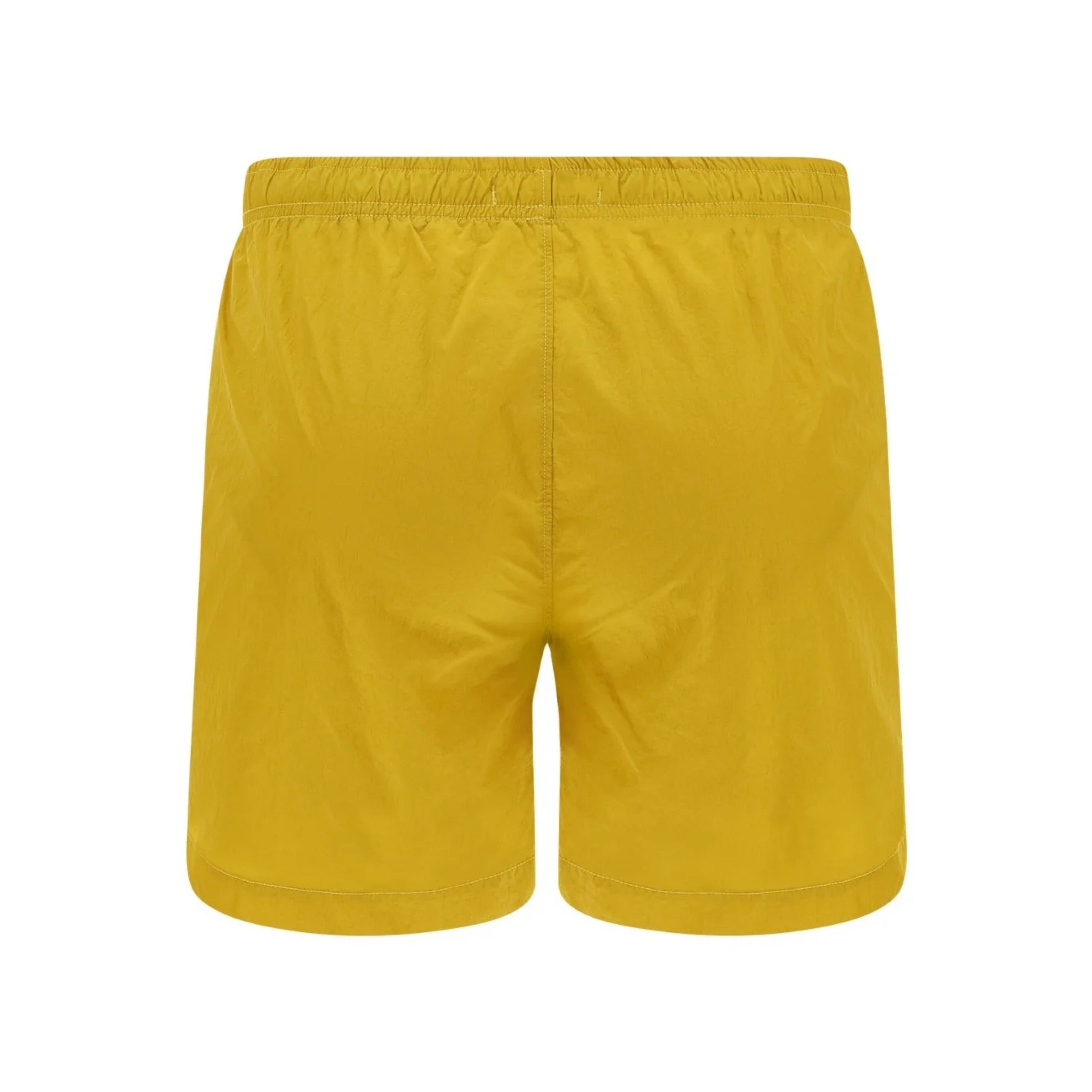 CP Company Chrome Patch Logo Swimshorts in Golden Nugget