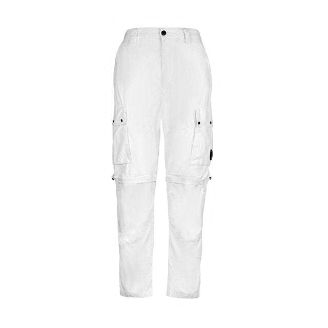 Cp Company Flatt Nylon 2 In 1 Lens Cargo Pants / Shorts in White