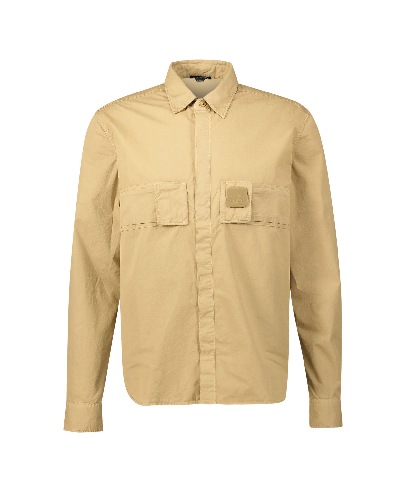 Cp Company Metropolis Series Button Up Shirt in Cumin