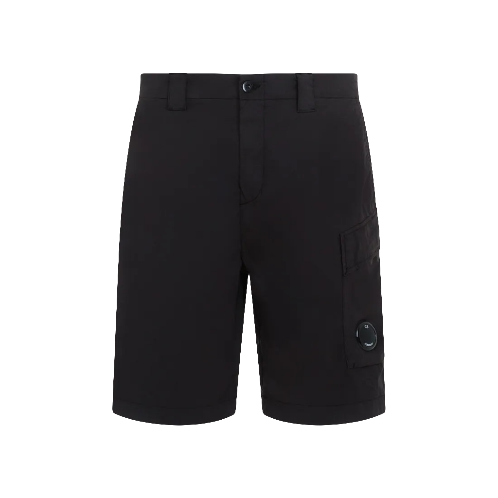 Cp Company 50-Fili Lens Cargo Shorts in Black