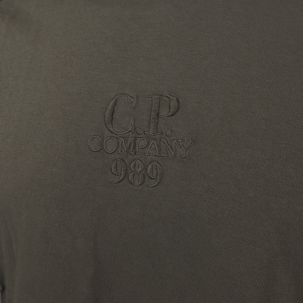 CP Company 20/1 Jersey Boxy Logo T-Shirt Grape Leaf