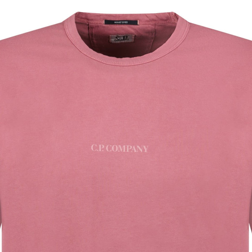 CP Company 24/1 Jersey Logo T-Shirt Red Bud