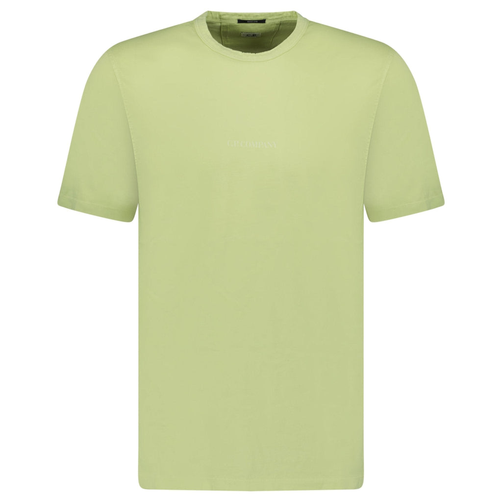 CP Company 24/1 Jersey Logo T-Shirt White Pear