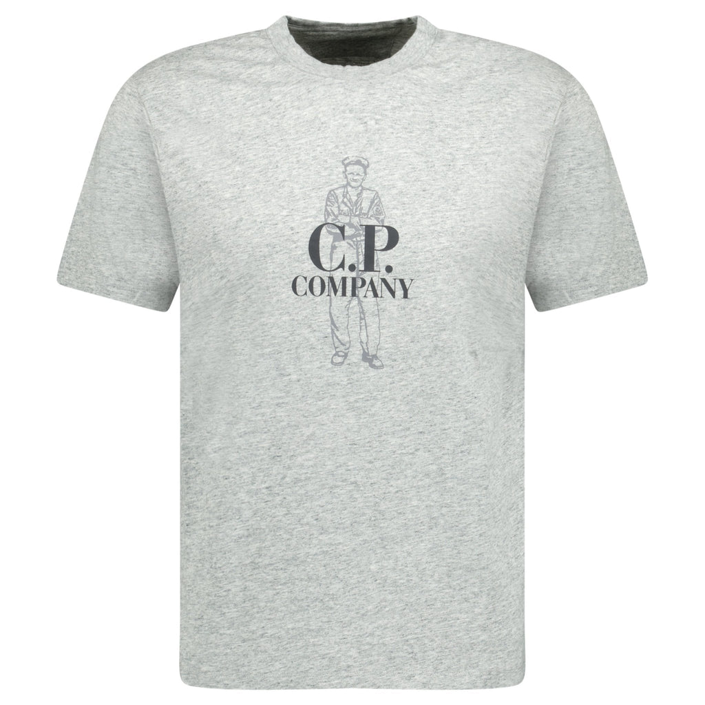 CP Company 30/1 British Sailor T-Shirt in Grey