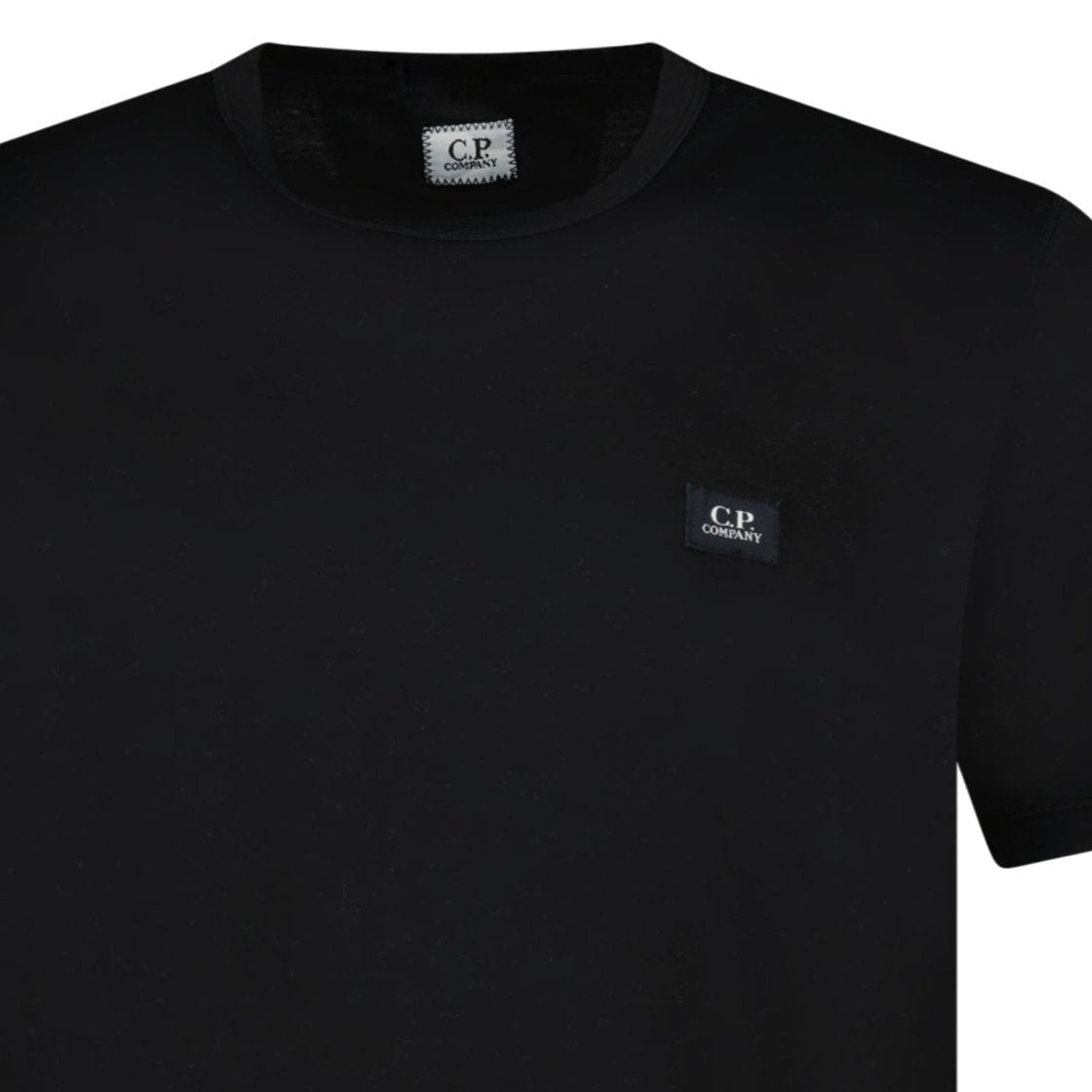 CP Company 30/1 Jersey Logo Patch Black T-Shirt