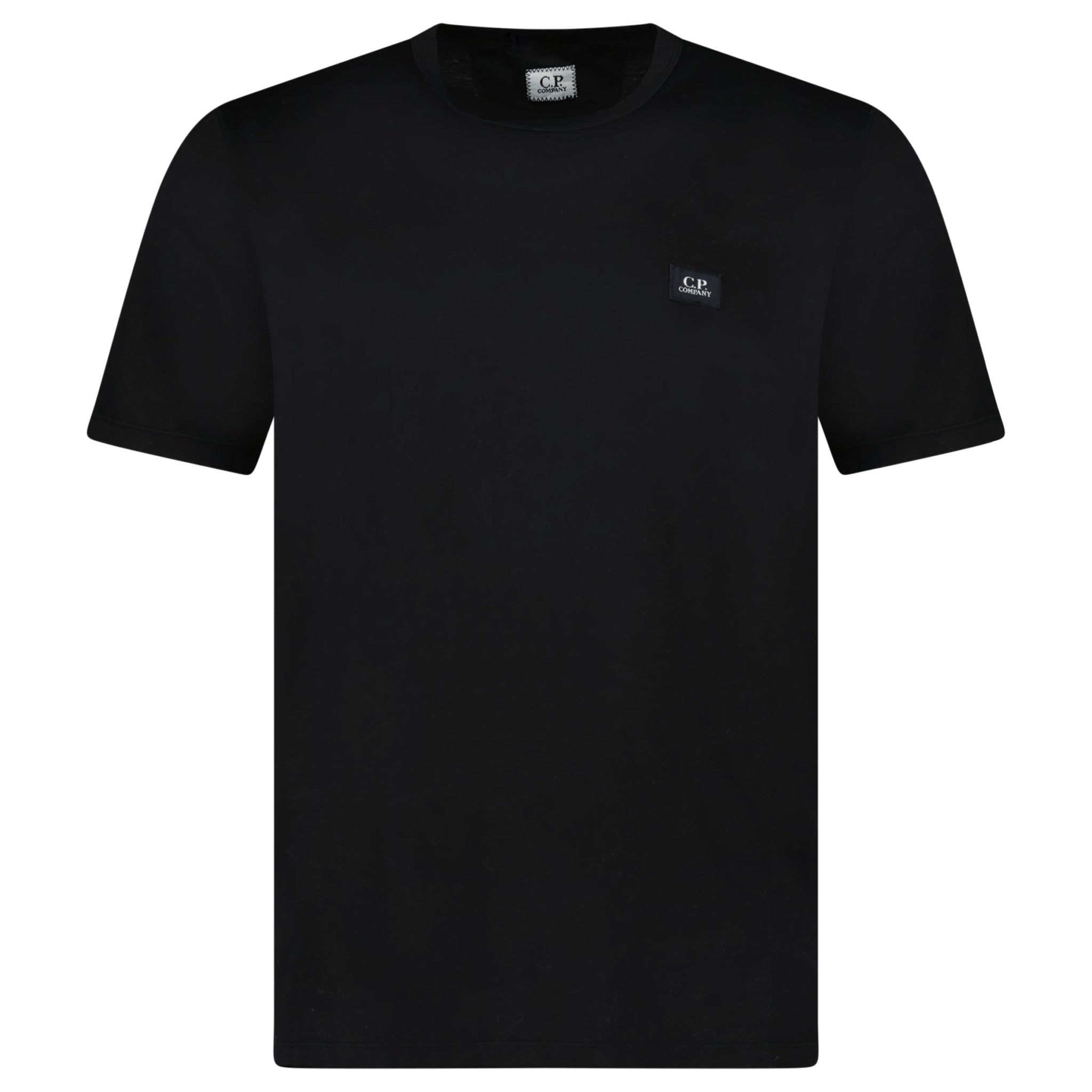 CP Company 30/1 Jersey Logo Patch Black T-Shirt