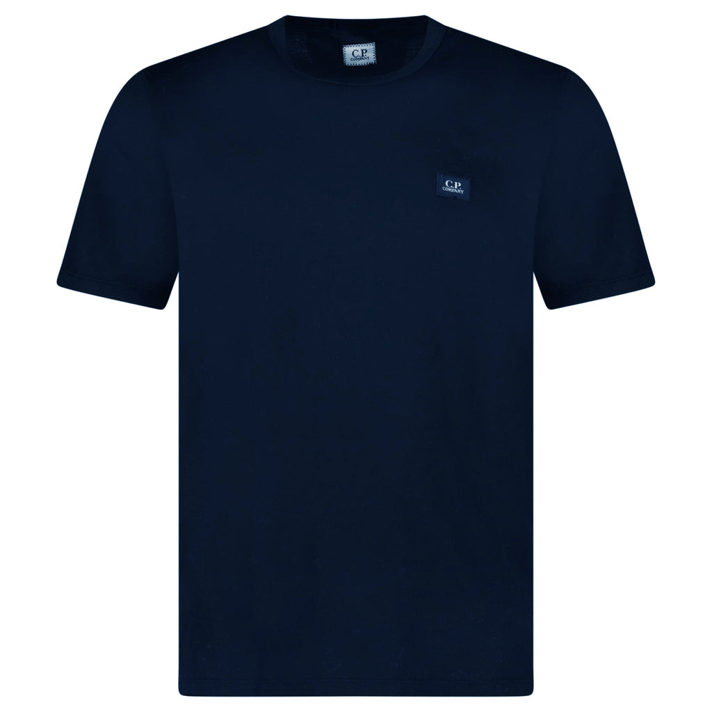 CP Company 30/1 Jersey Logo Patch Navy T-Shirt