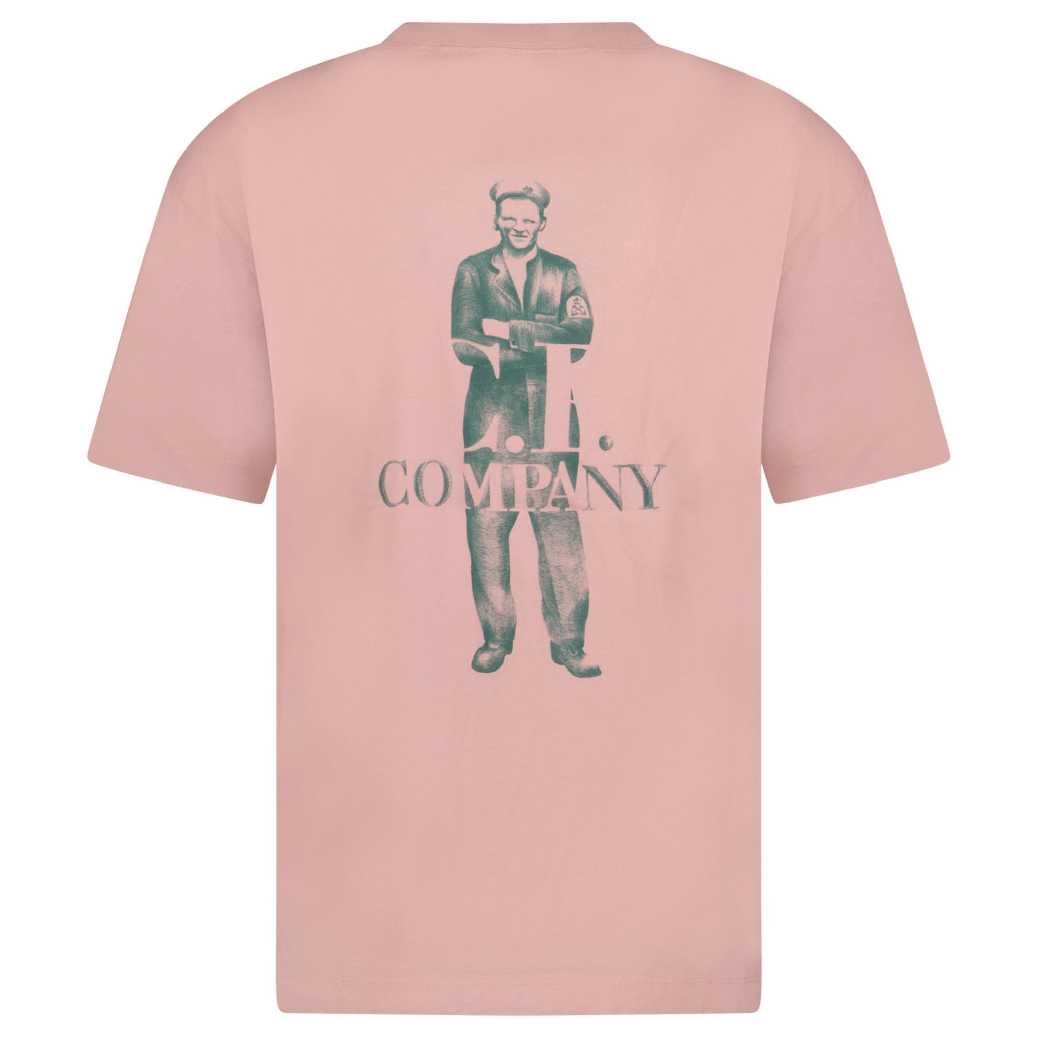 CP Company 30/1 Jersey Logo T-Shirt Misty Rose