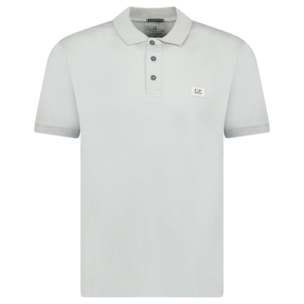 CP Company 70/2 Mercerized Polo Shirt in Blue Fox