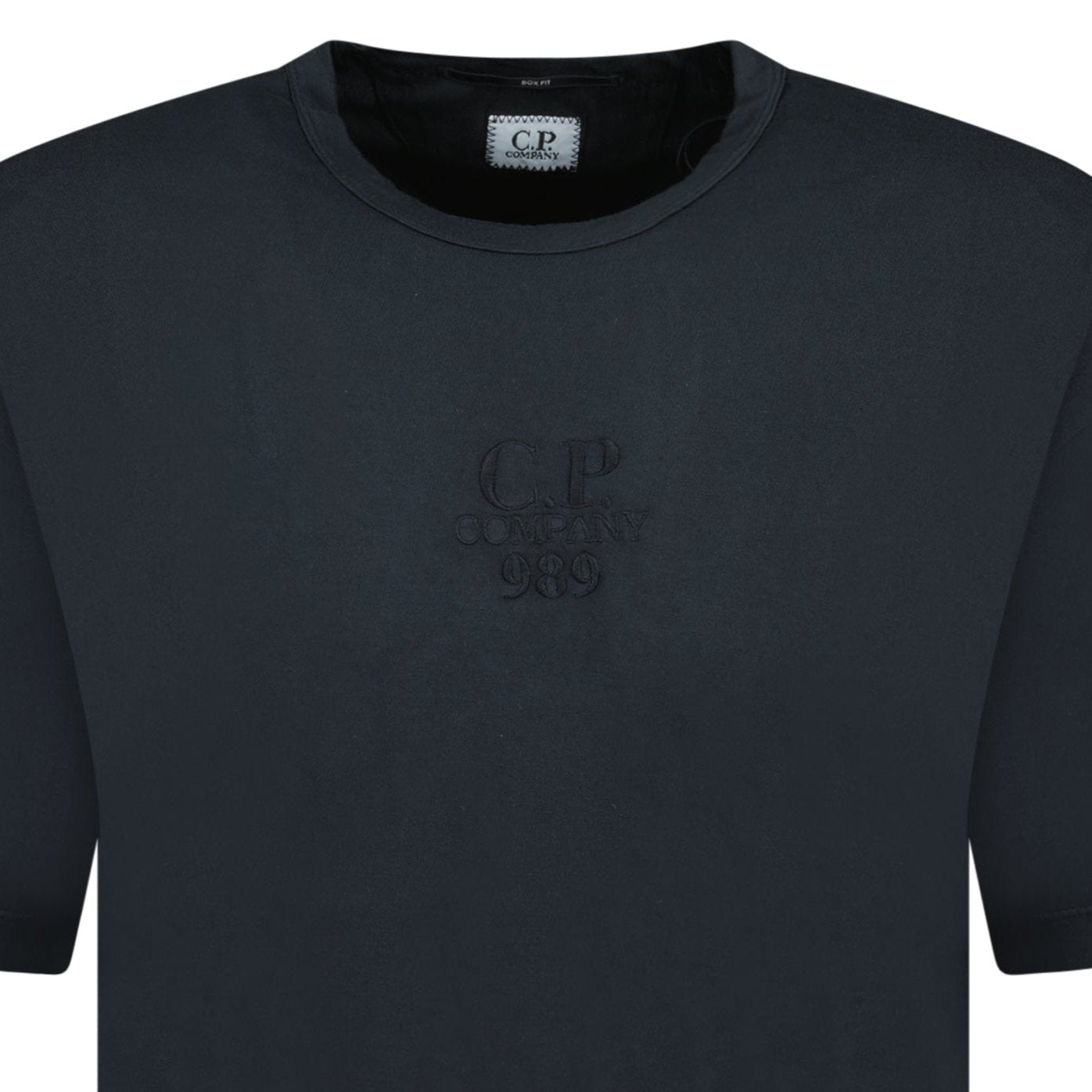 CP Company Black 20/1 Jersey Boxy Logo T-Shirt