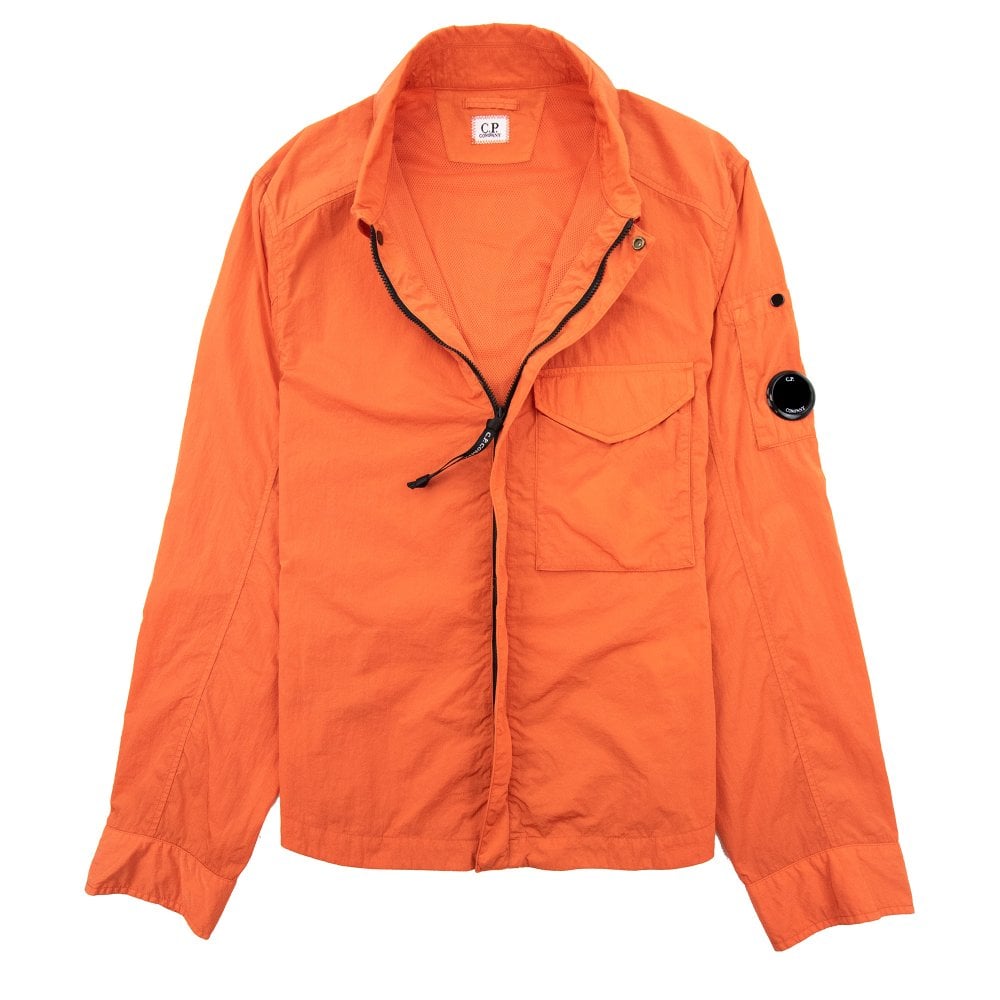 Cp Company Chrome-R Overshirt In Harvest Pumpkin