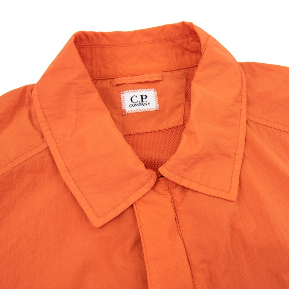 Cp Company Chrome-R Overshirt In Harvest Pumpkin