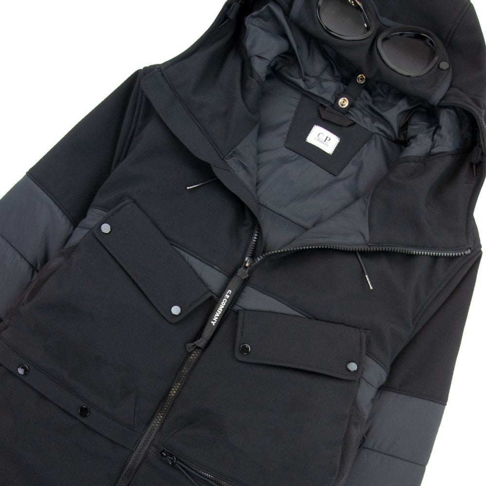 Cp Company Shell-R A/W Goggle Jacket In Black