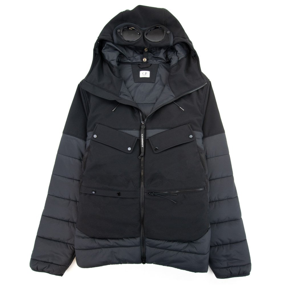 Cp Company Shell-R A/W Goggle Jacket In Black