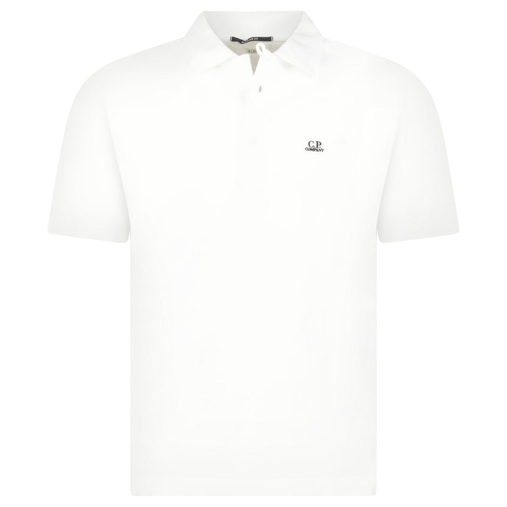 CP Company Short Sleeve Jersey 1020 Polo-Shirt White