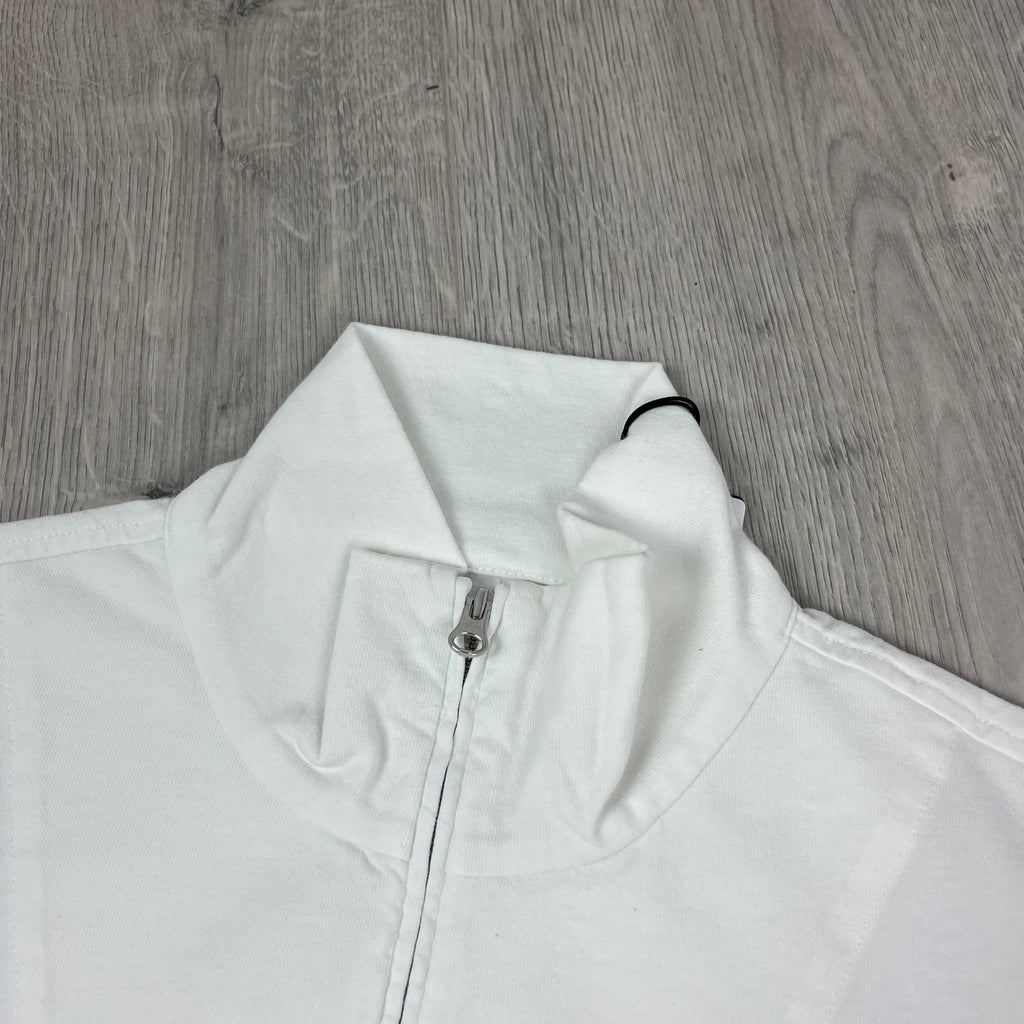 CP Company Zip Polo Shirt - White