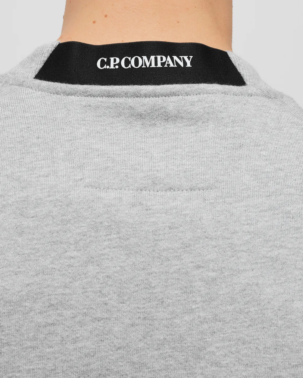 Cp Company Diagonal Raised Cotton Lens Sweatshirt in Grey