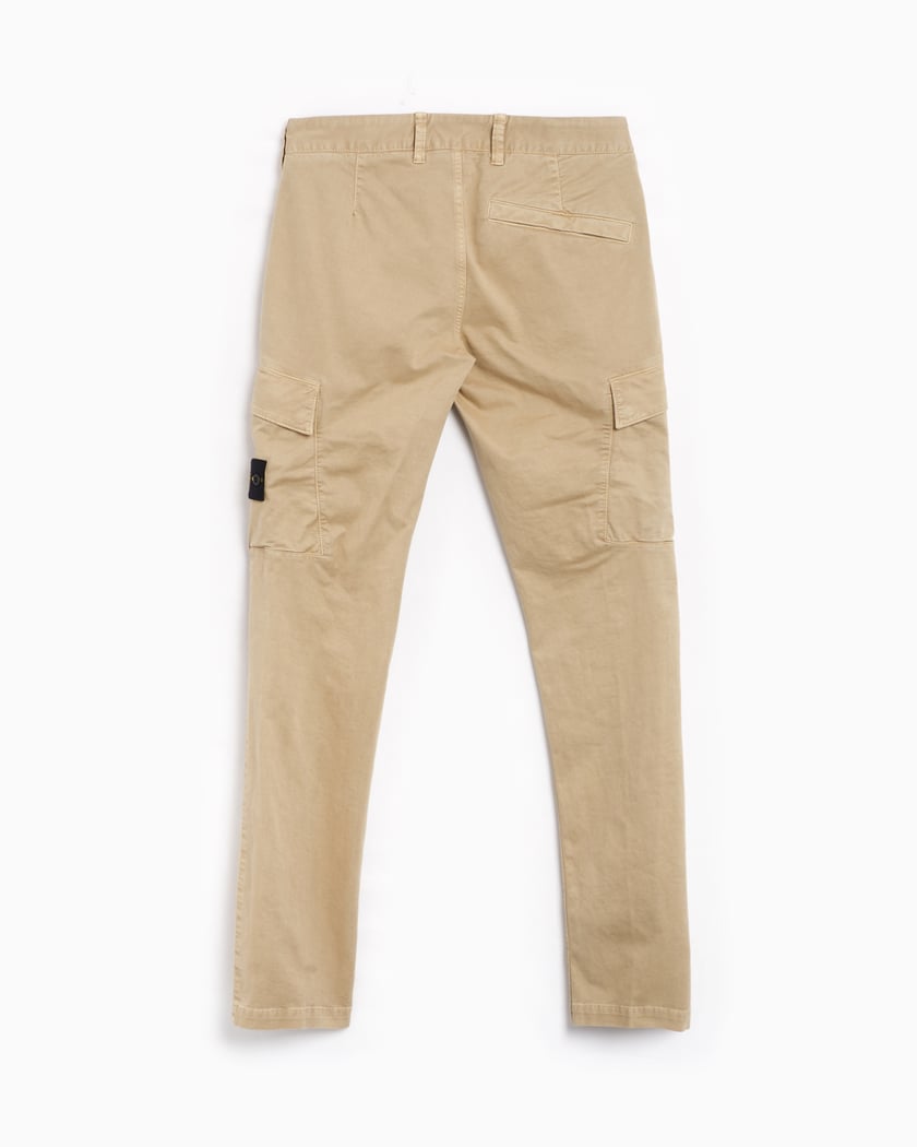 Stone Island Old Effect Skinny Fit Cargo Pants Beige