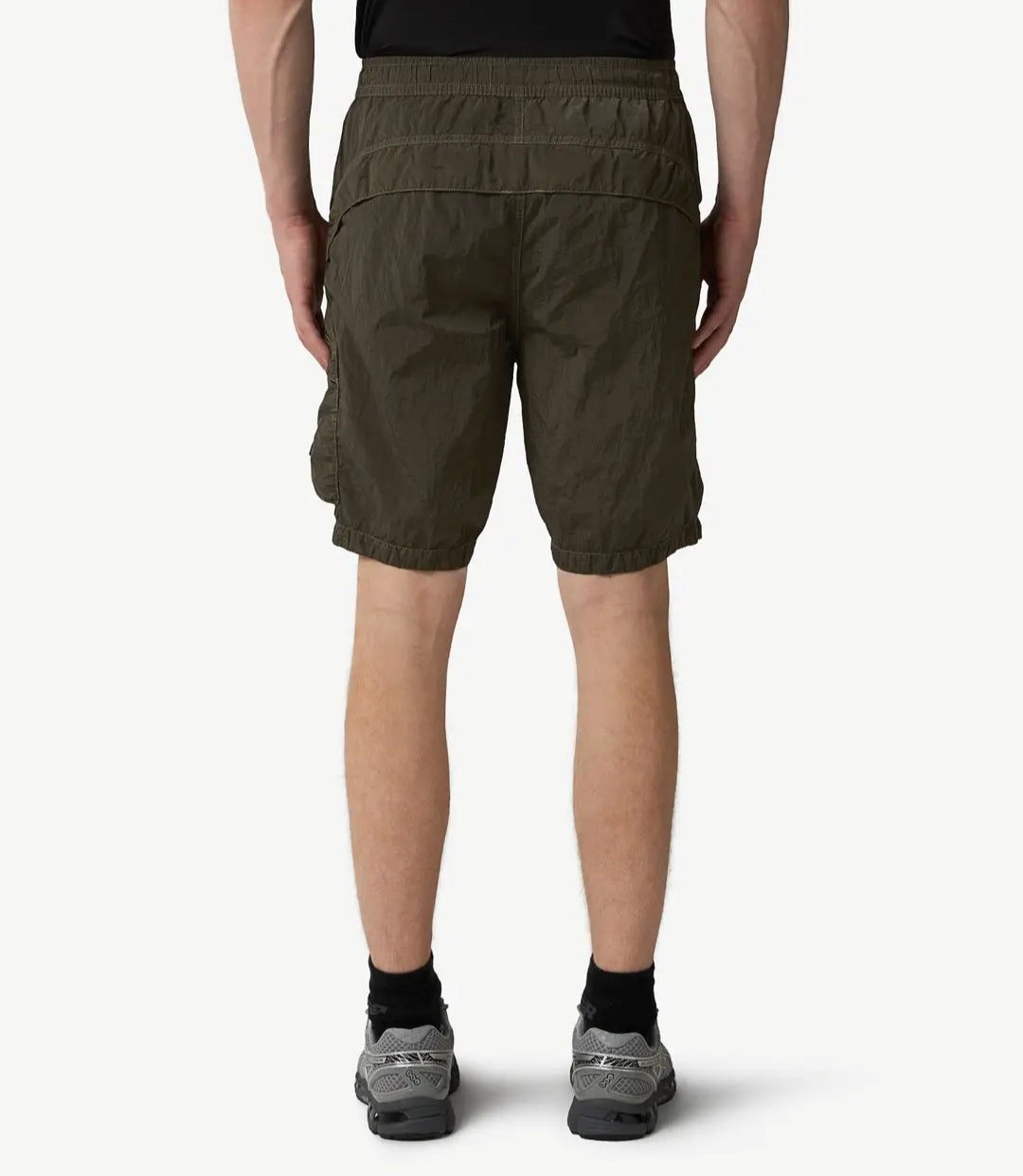 Stone Island Nylon Metal Comfort Fit Cargo Shorts In Khaki