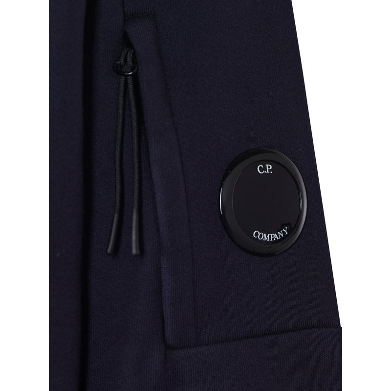Cp Company Diagonal Raised Lens Sweatshirt in Navy