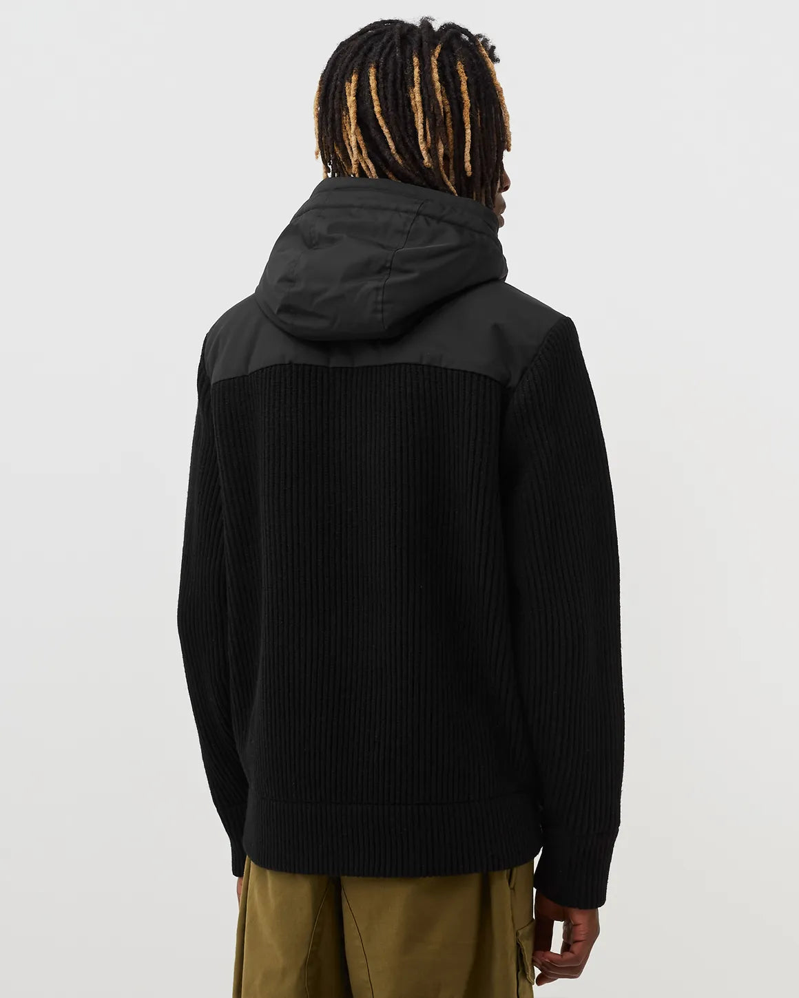 Cp Company Metropolis Series Mixed Lambswool Jacket in Black