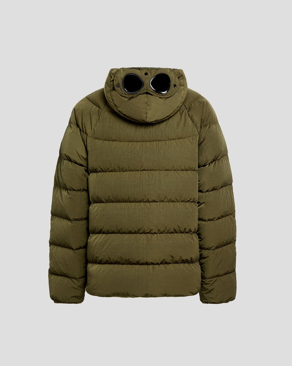 Cp Company Eco-Chrome R Goggle Down Jacket in Ivy Green
