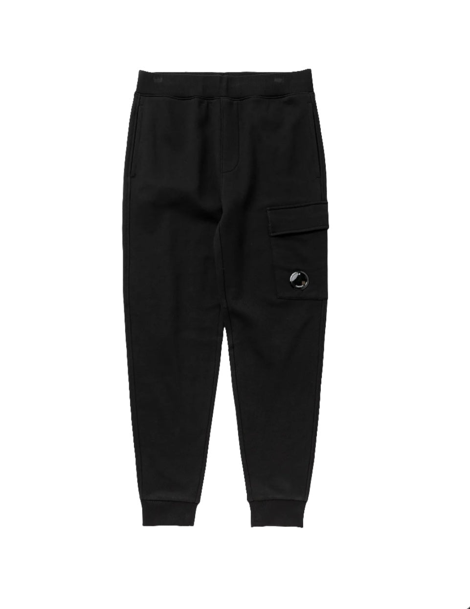 Cp Company Diagonal Raised Lens Joggers In Black