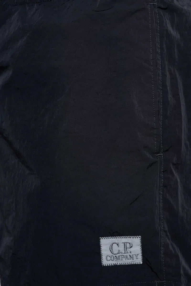 Cp Company 201A Eco Chrome-R Button Swimshorts In Navy