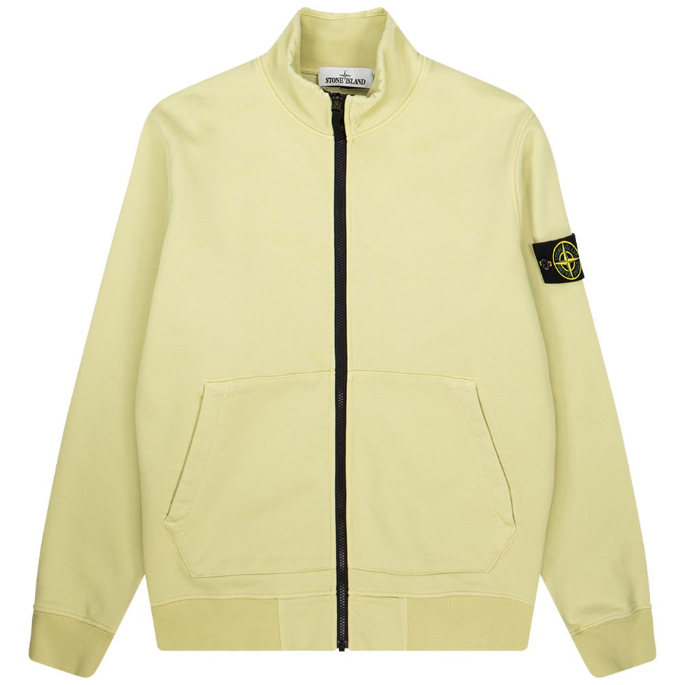 Stone Island Cotton Full Zip In Light Green