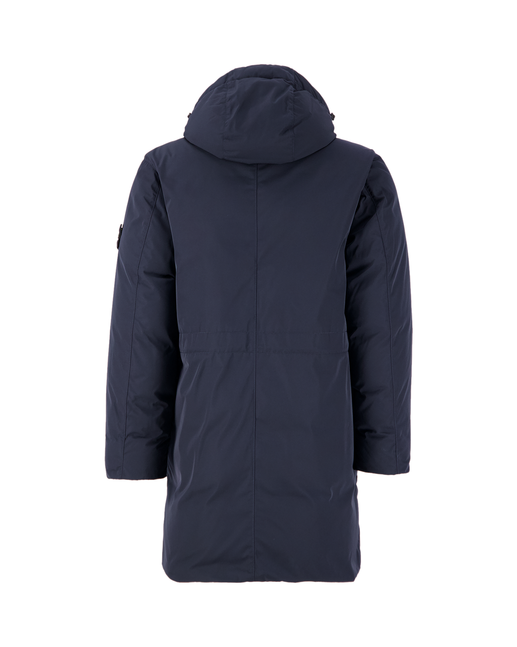 Stone Island Micro Twill Down Jacket In Navy
