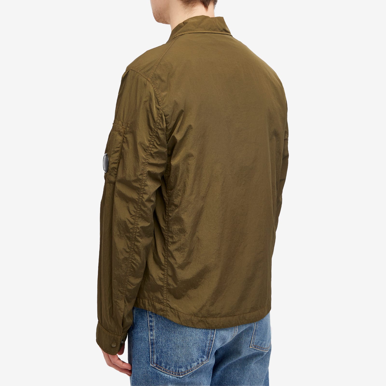 Cp Company Chrome-R Overshirt In Ivy Green