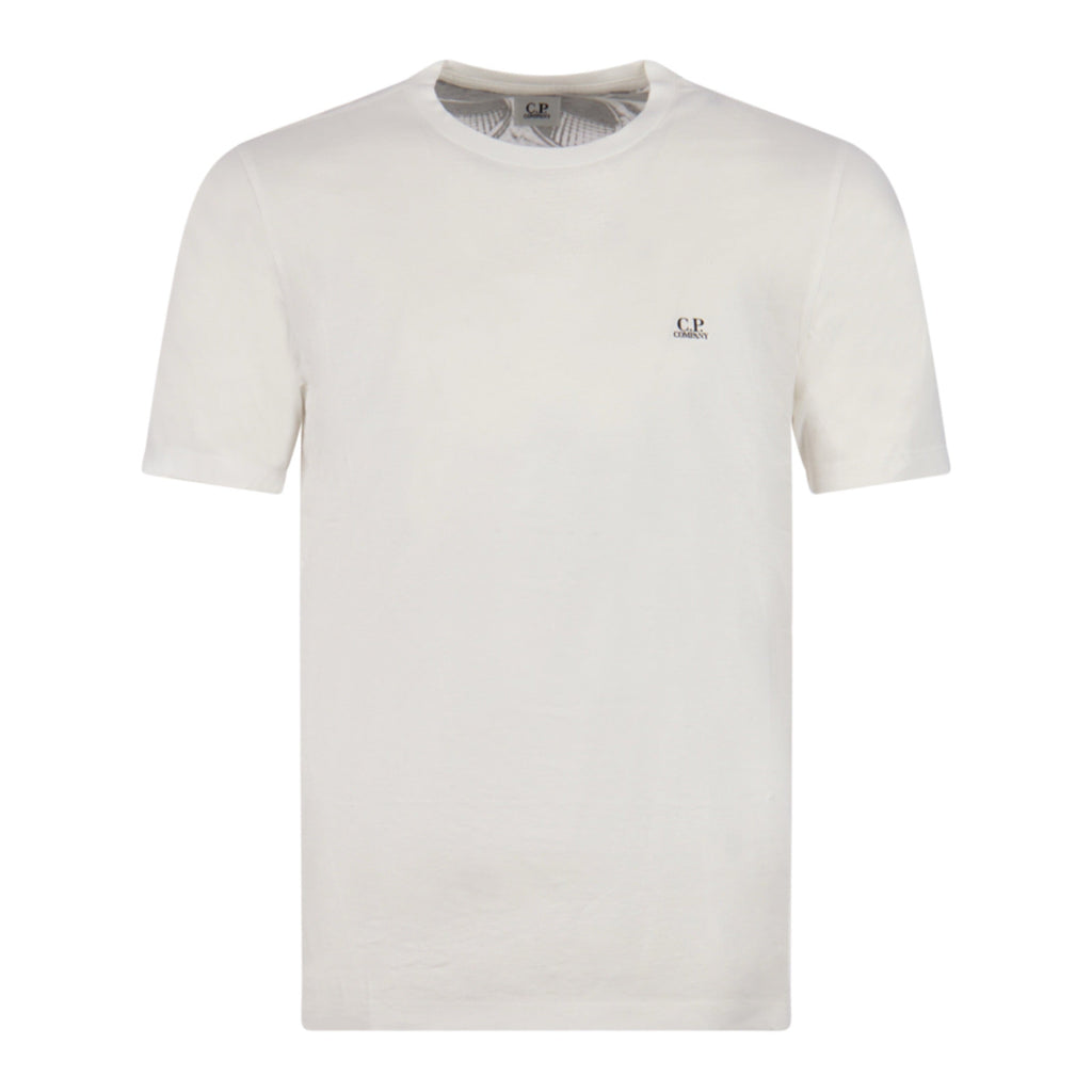 Cp Company 30/1 Jersey Goggle T-Shirt In White
