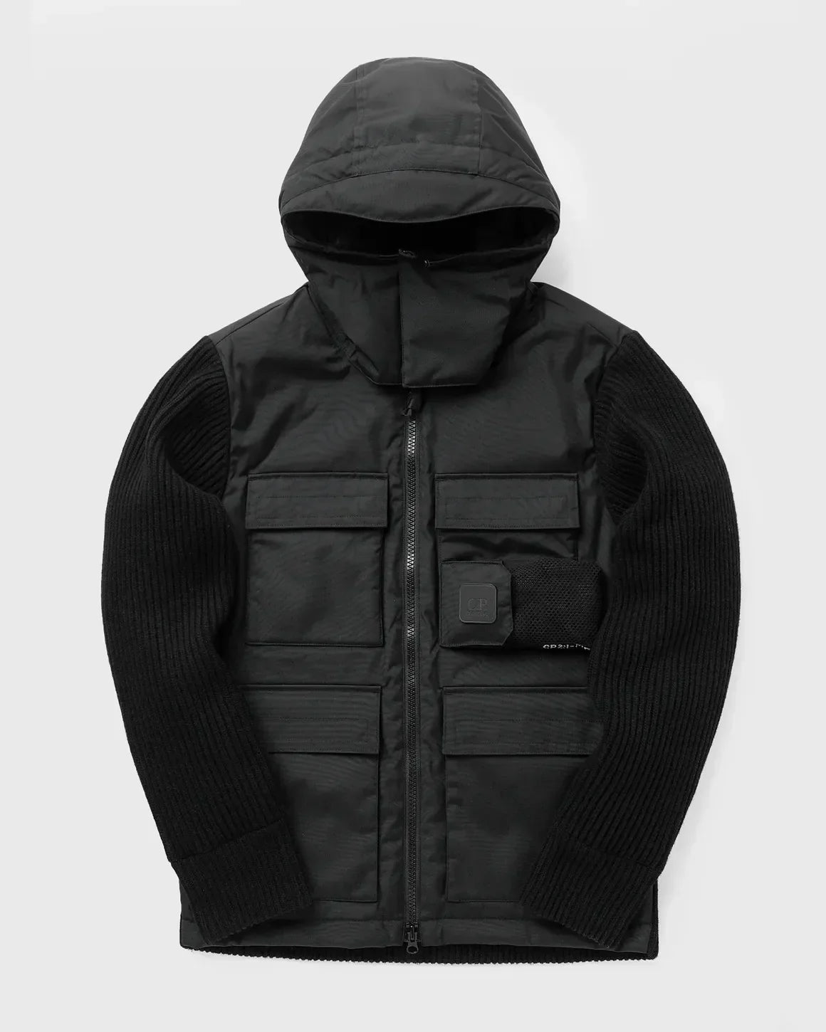 Cp Company Metropolis Series Mixed Lambswool Jacket in Black