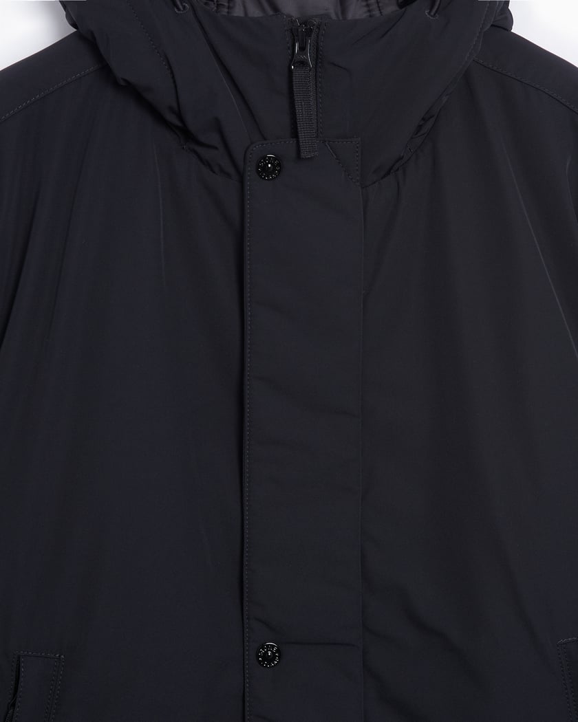 Stone Island Micro Twill With Primaloft Insulation Jacket In Black