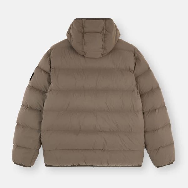 Stone Island .Seamless Tunnel Nylon Down-Tc Jacket In Walnut Brown