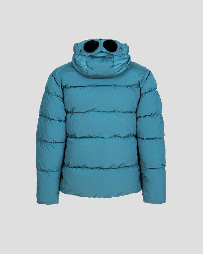 Cp Company Nycra-R Goggle Down Jacket Spruce Blue