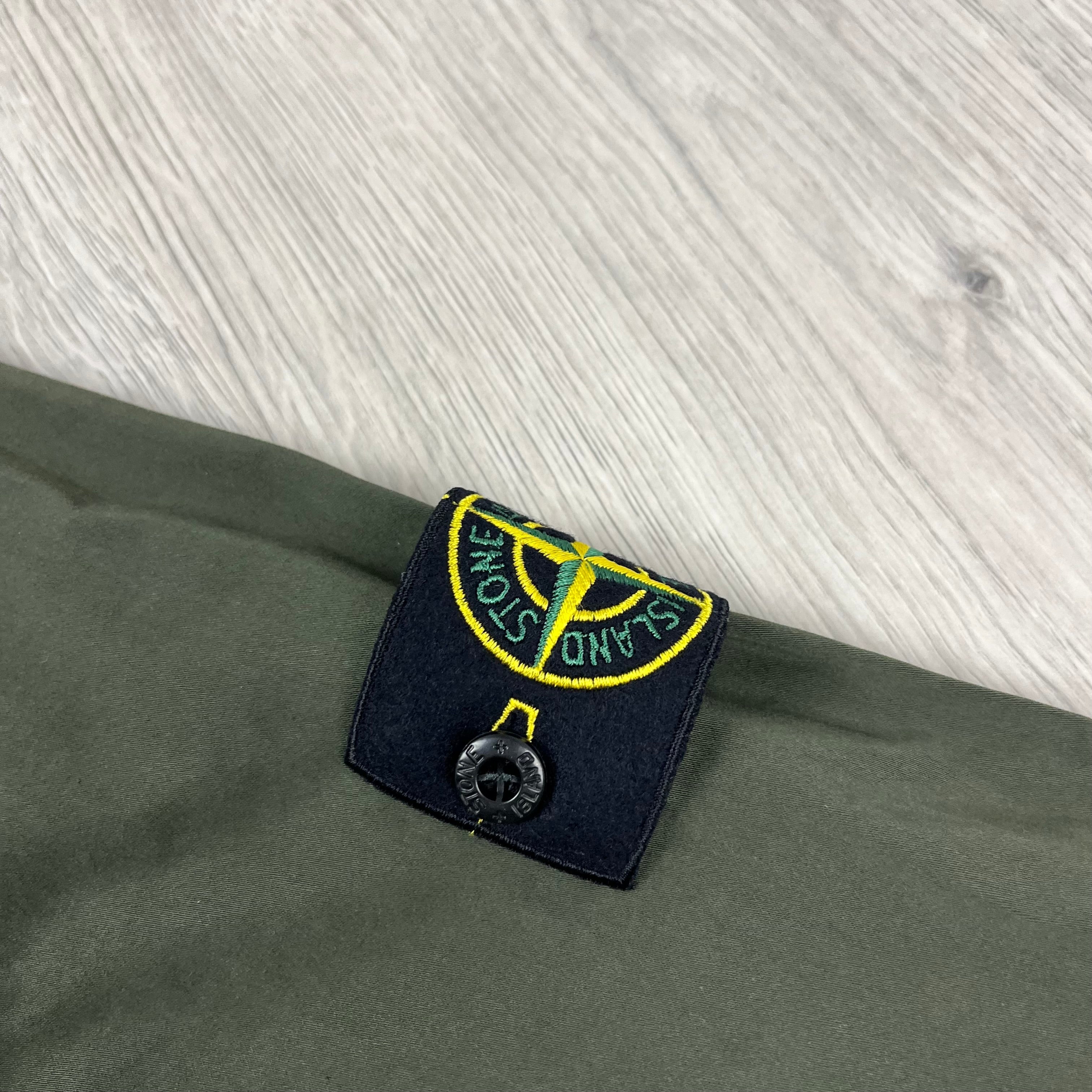 Stone Island Zip Overshirt - Military