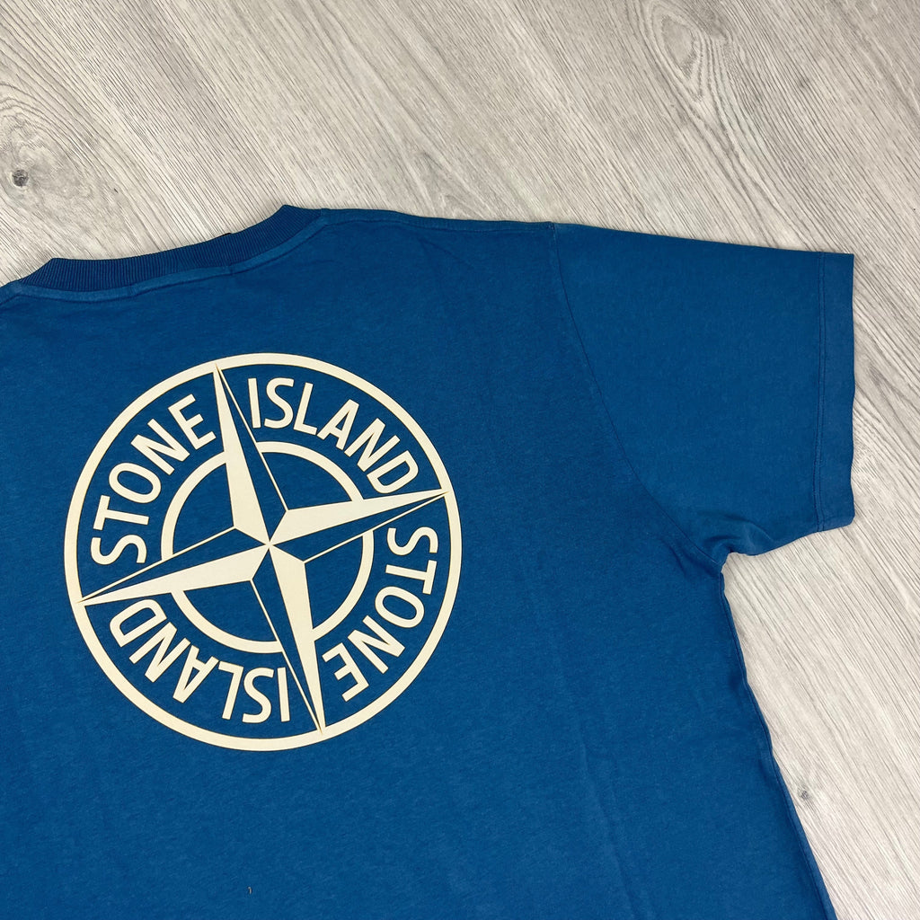 Stone Island Printed T-Shirt - Avio Blue