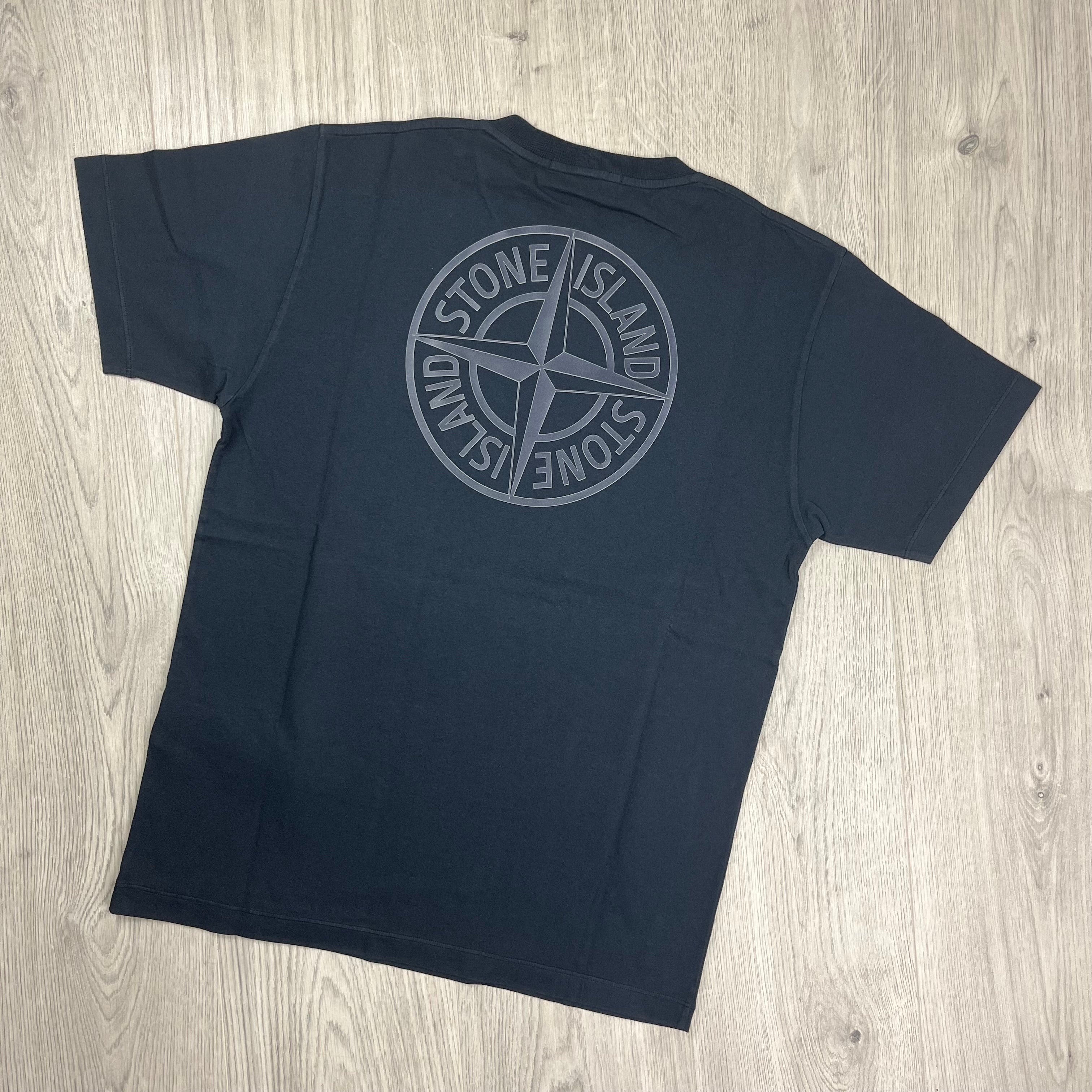 Stone Island Printed T-Shirt - Navy