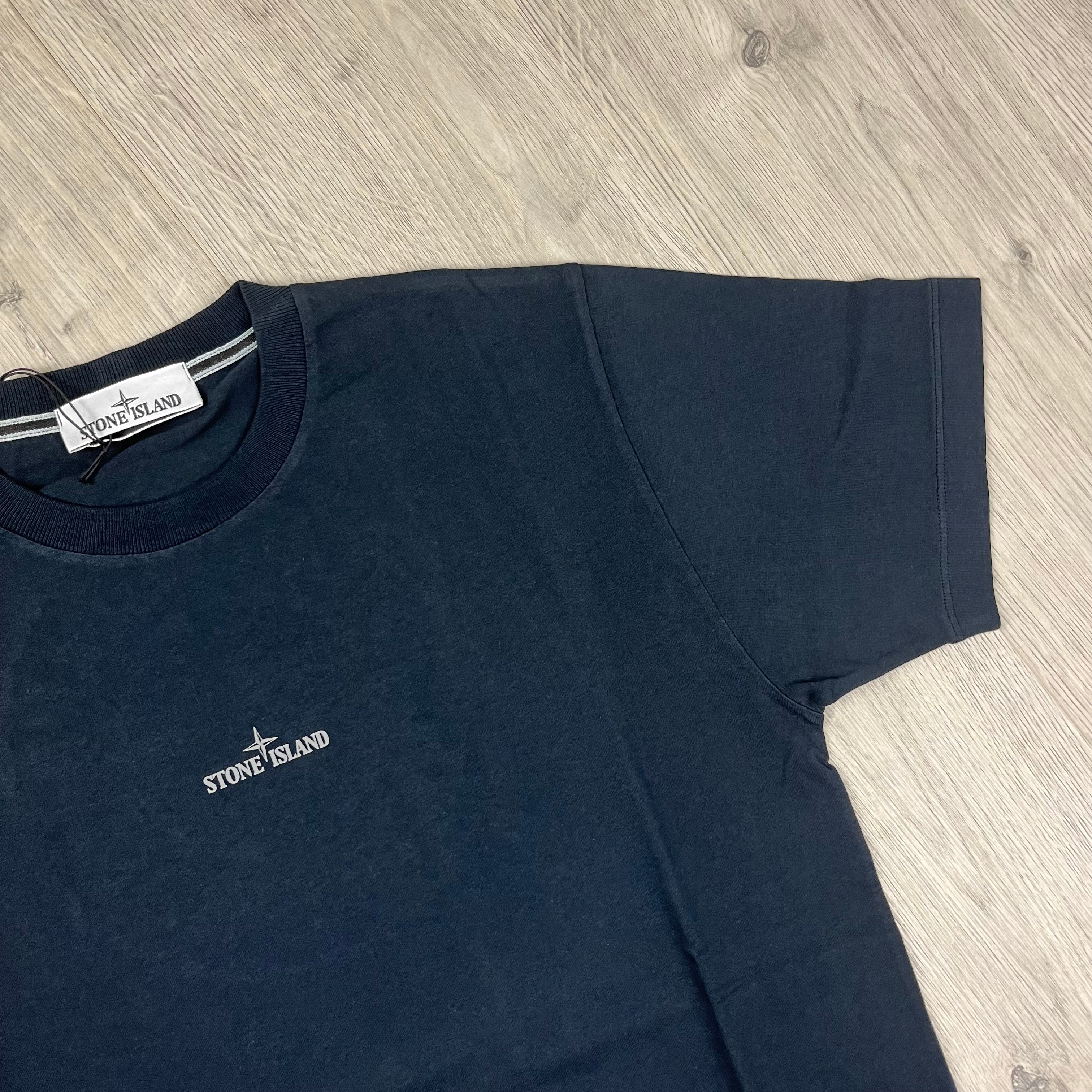 Stone Island Printed T-Shirt - Navy