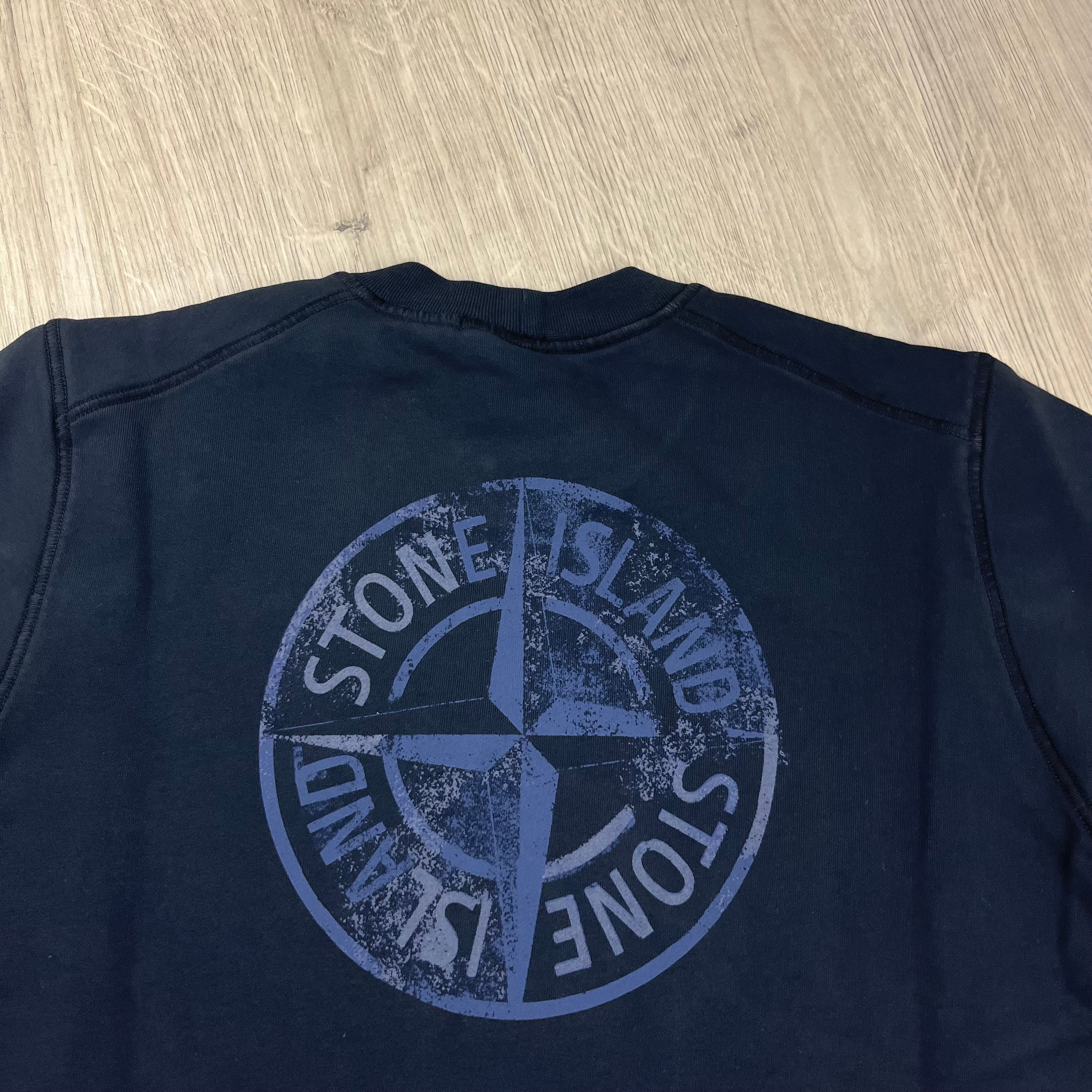 Stone Island Reflective Sweatshirt - Navy